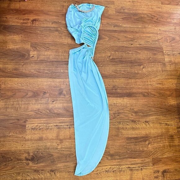 Bronx and Banco Jamilia Maxi Dress in Light Blue - Picture 6 of 9